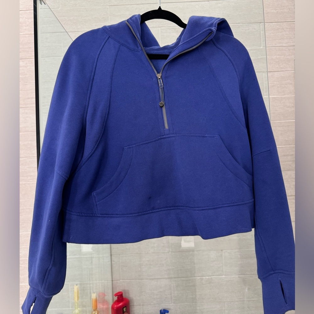 Blue Women's lululemon scuba half zip Sweatshirt